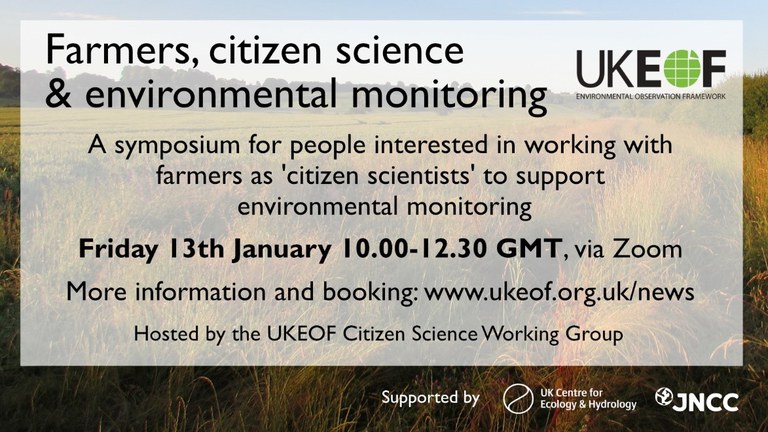 Farmers, citizen science & environmental monitoring symposium graphic